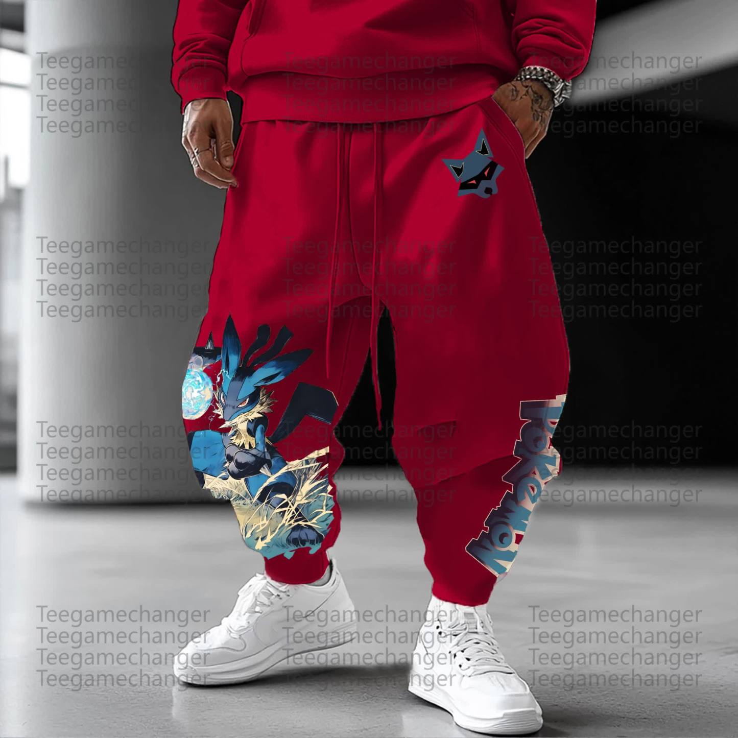 Unisex Anime Inspired Vintage Pants丨Demon Slayer X Pokémon