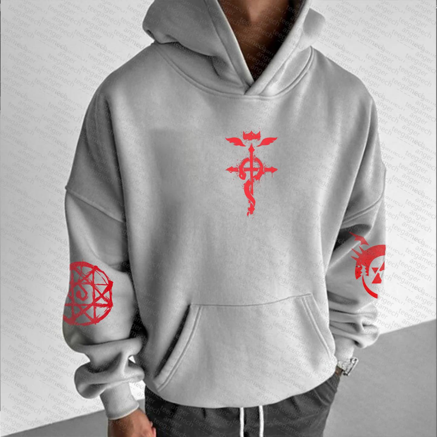 Unisex “Fullmetal Alchemist” Anime Graphic Streetwear Vintage Hoodie