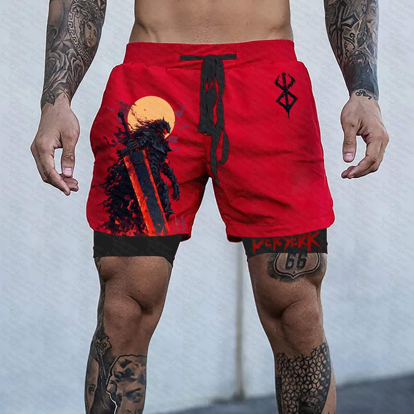 Unisex  “Berserk” Casual Anime Streetwear Shorts