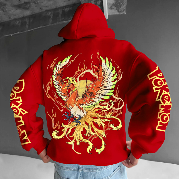 Unisex “Pokémon” Anime Graphic Streetwear Vintage Hoodie