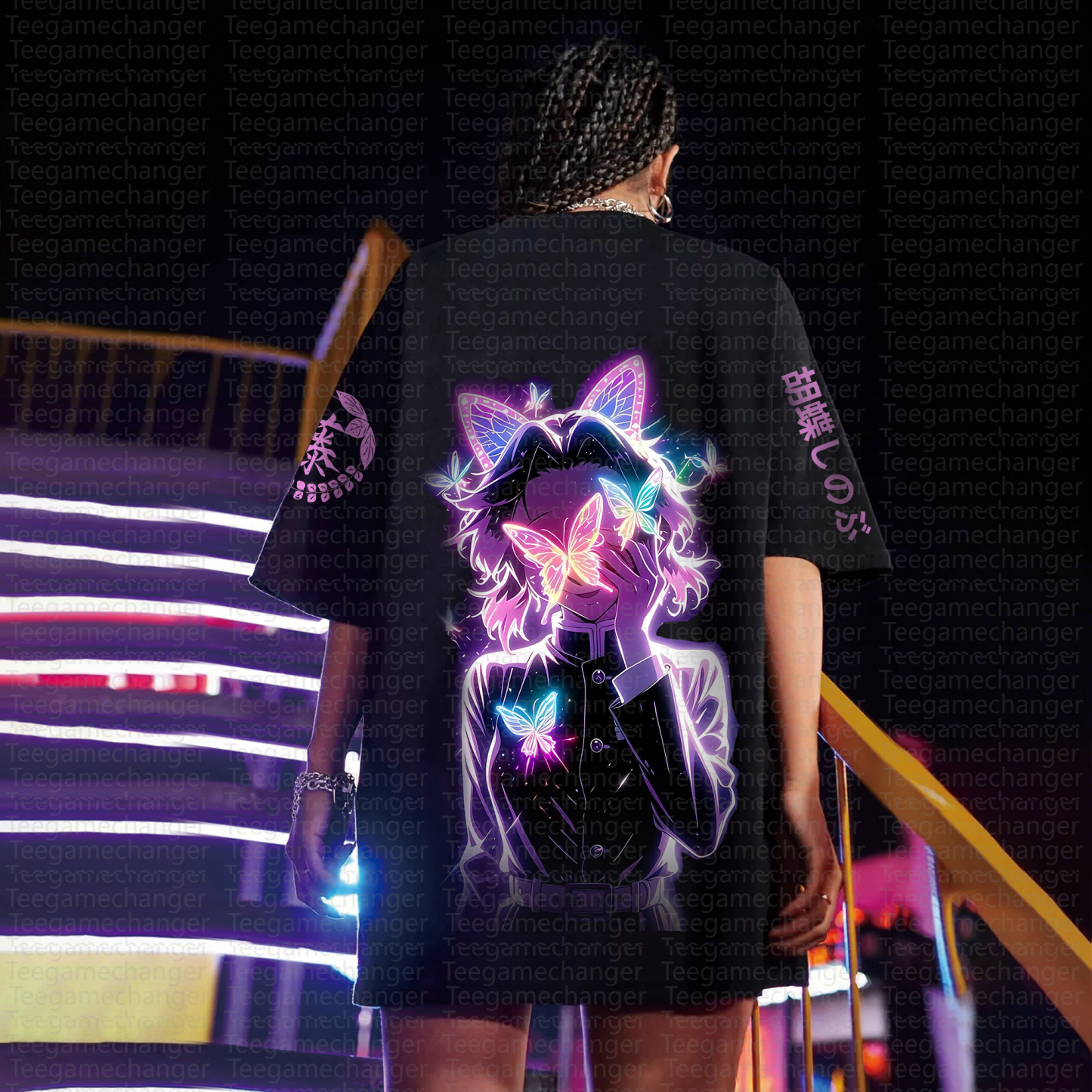 Unisex Anime Inspired Vintage T-Shirt丨Demon Slayer X Pokémon