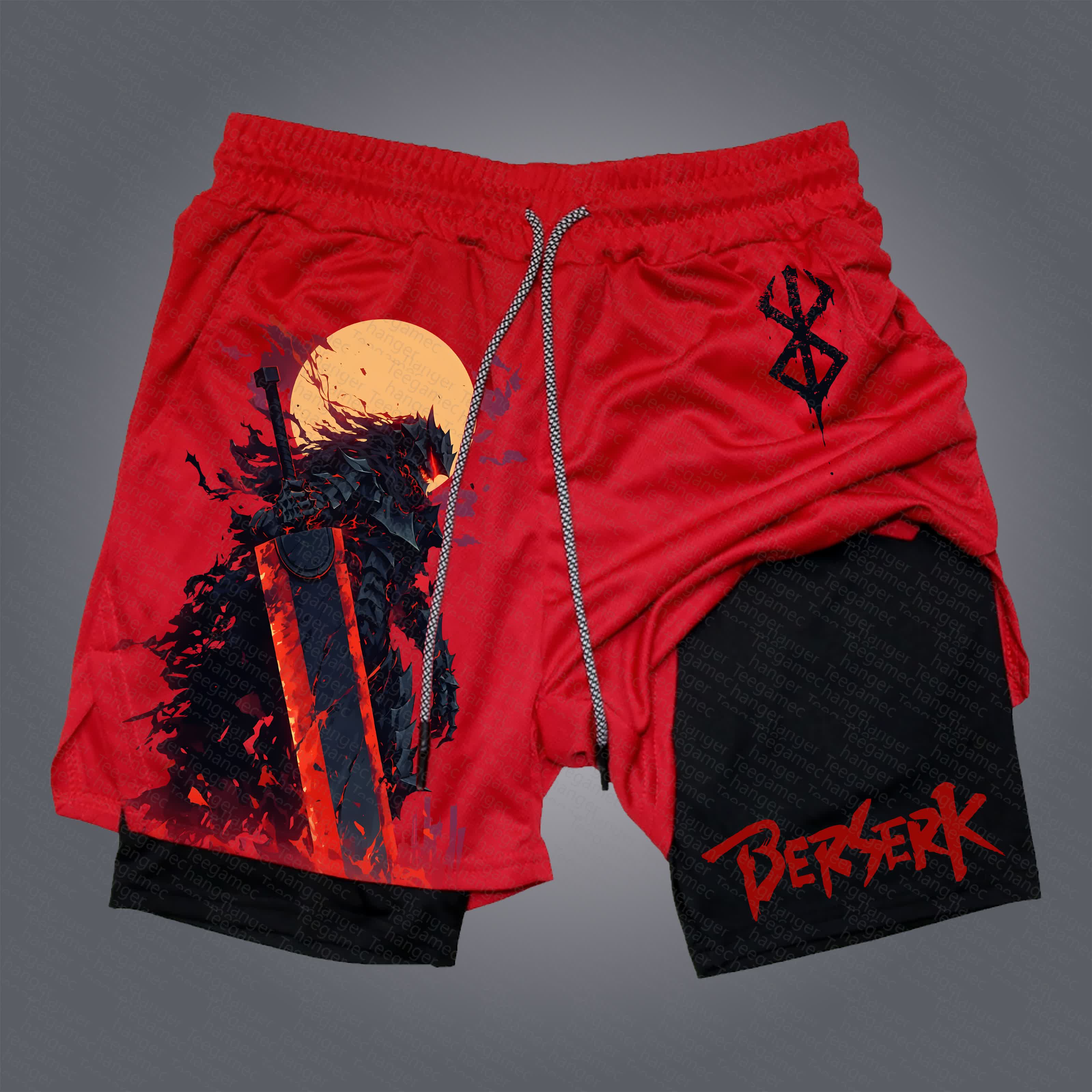 Unisex  “Berserk” Casual Anime Streetwear Shorts