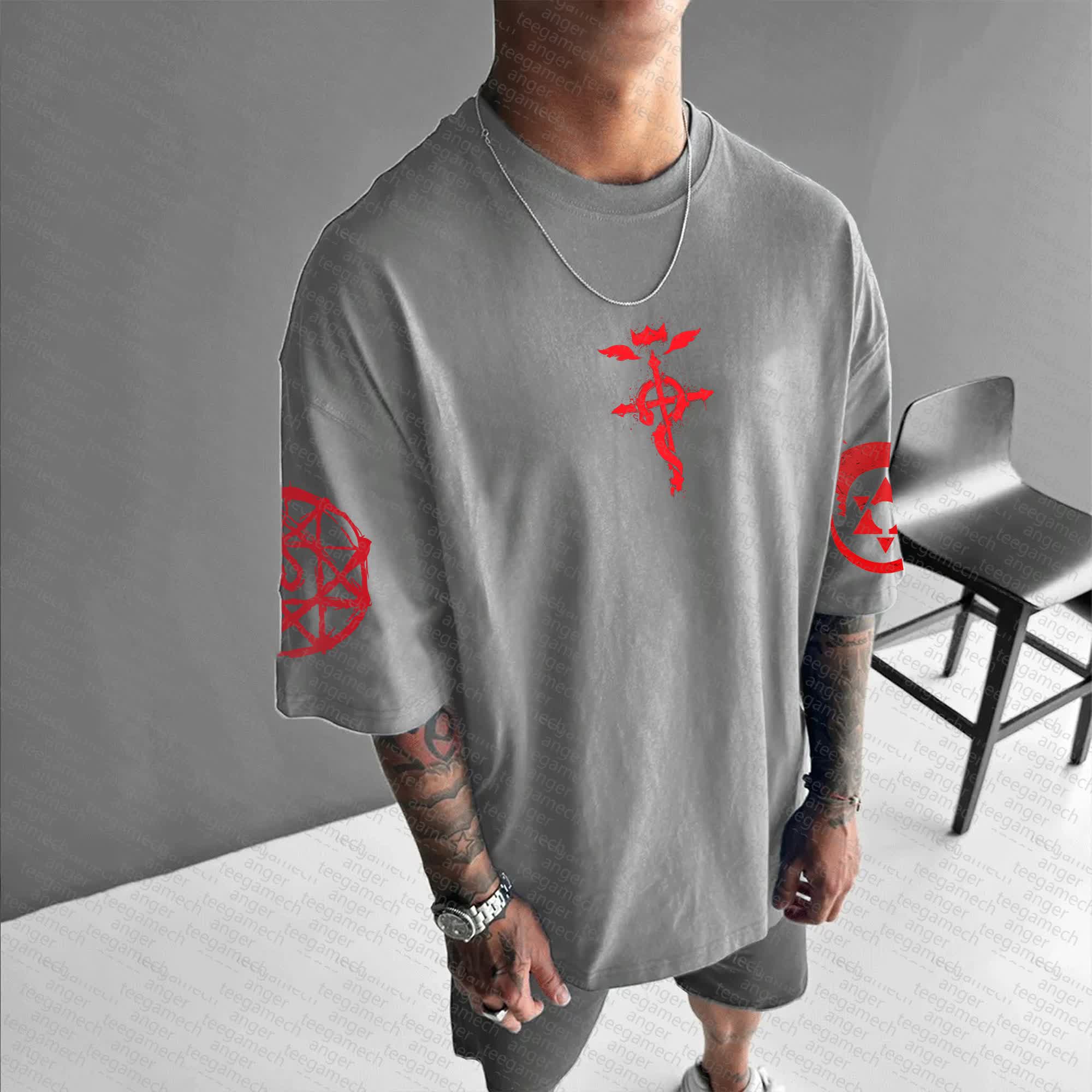 Unisex  "Fullmetal Alchemist" Anime Inspired Vintage T-Shirt