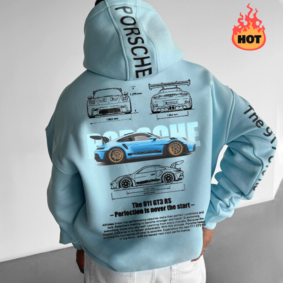 Oversized Unisex Racing Graphic Hoodie