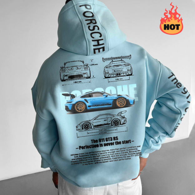 Oversized Unisex Racing Graphic Hoodie