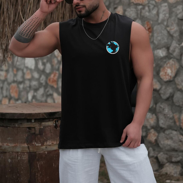 Unisex Oversized Anime Printed Tank Top