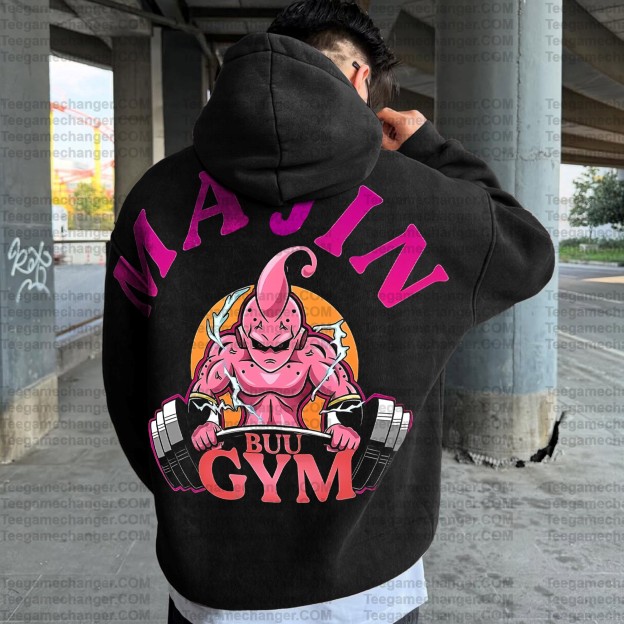 Vintage 3D Direct Inkjet Printed Washed Unisex Plush Hoodie