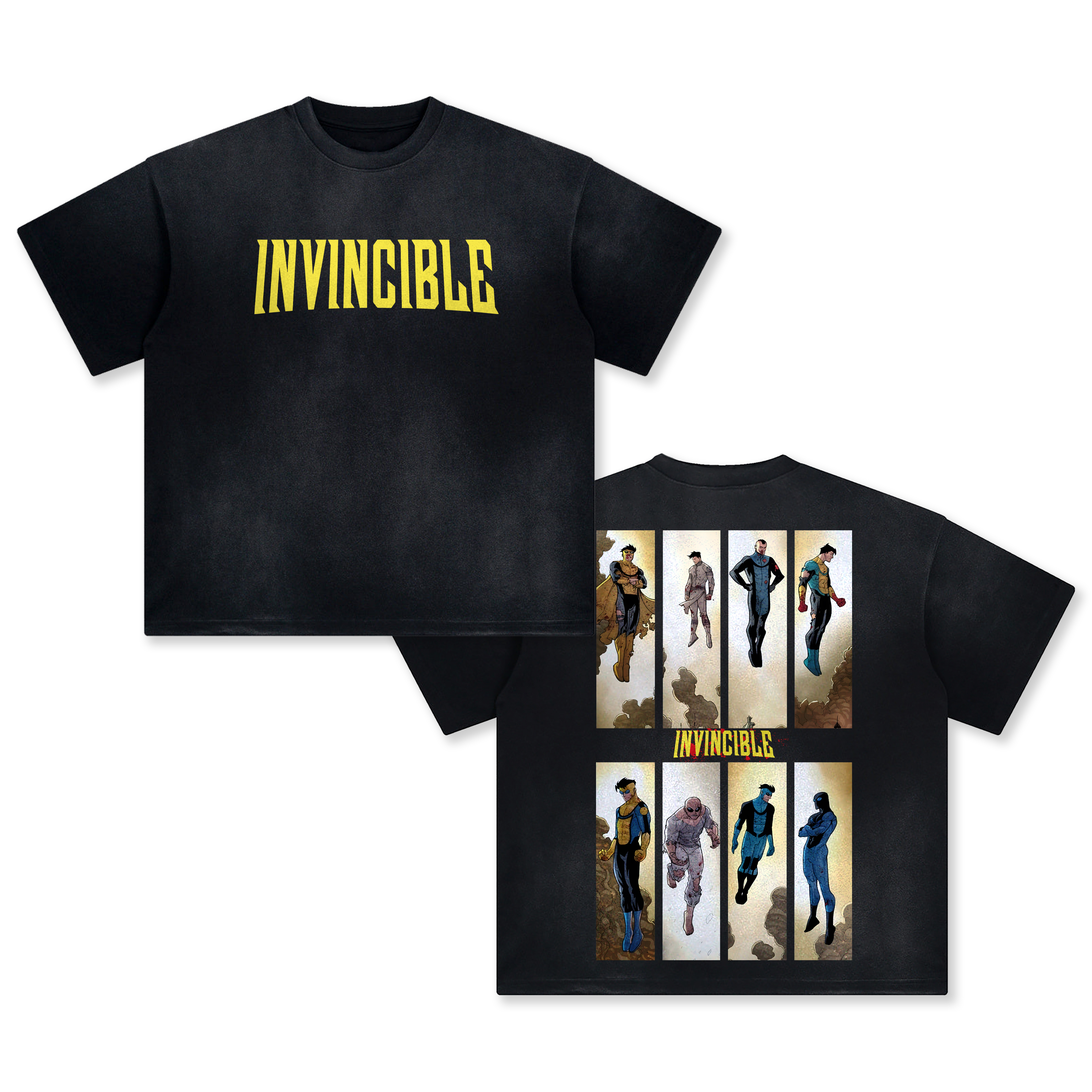 Unisex Fit Vintage T-Shirt丨Invincible