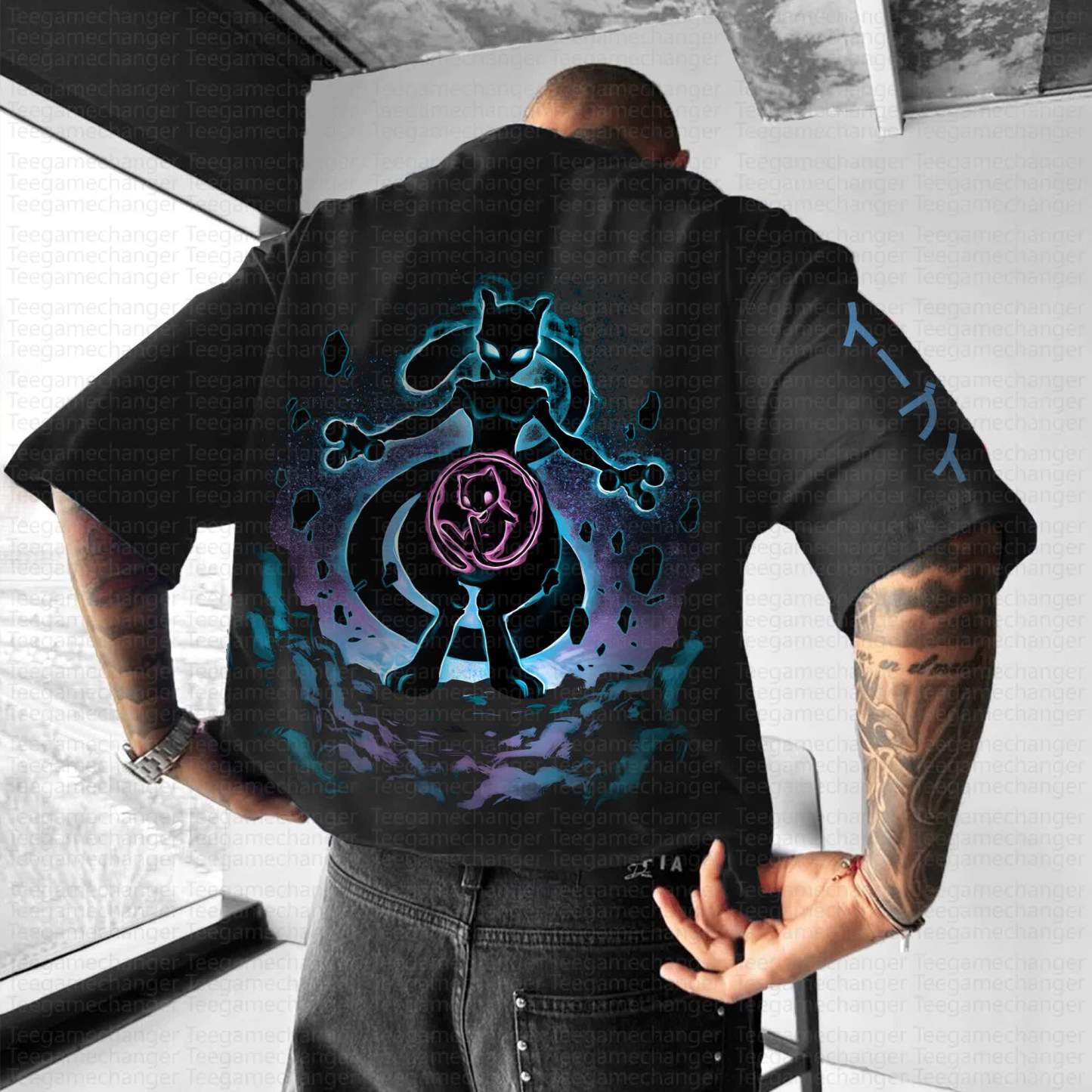 Unisex Anime Inspired Vintage T-Shirt丨Demon Slayer X Pokémon