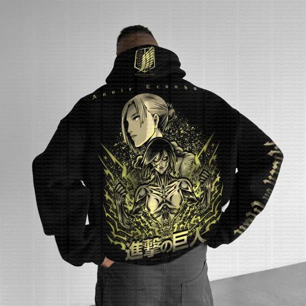 Unisex “AOT” Anime Graphic Streetwear Vintage Hoodie