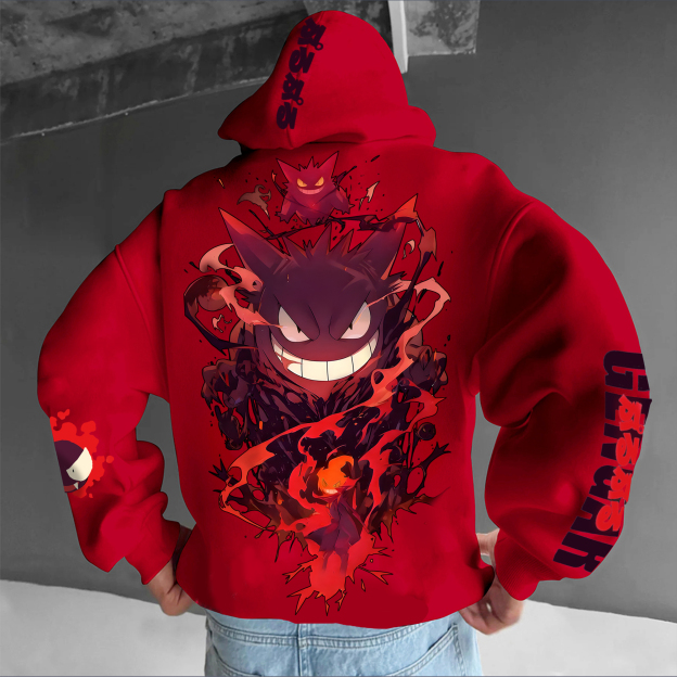 Unisex Anime Graphic Streetwear Vintage Hoodie