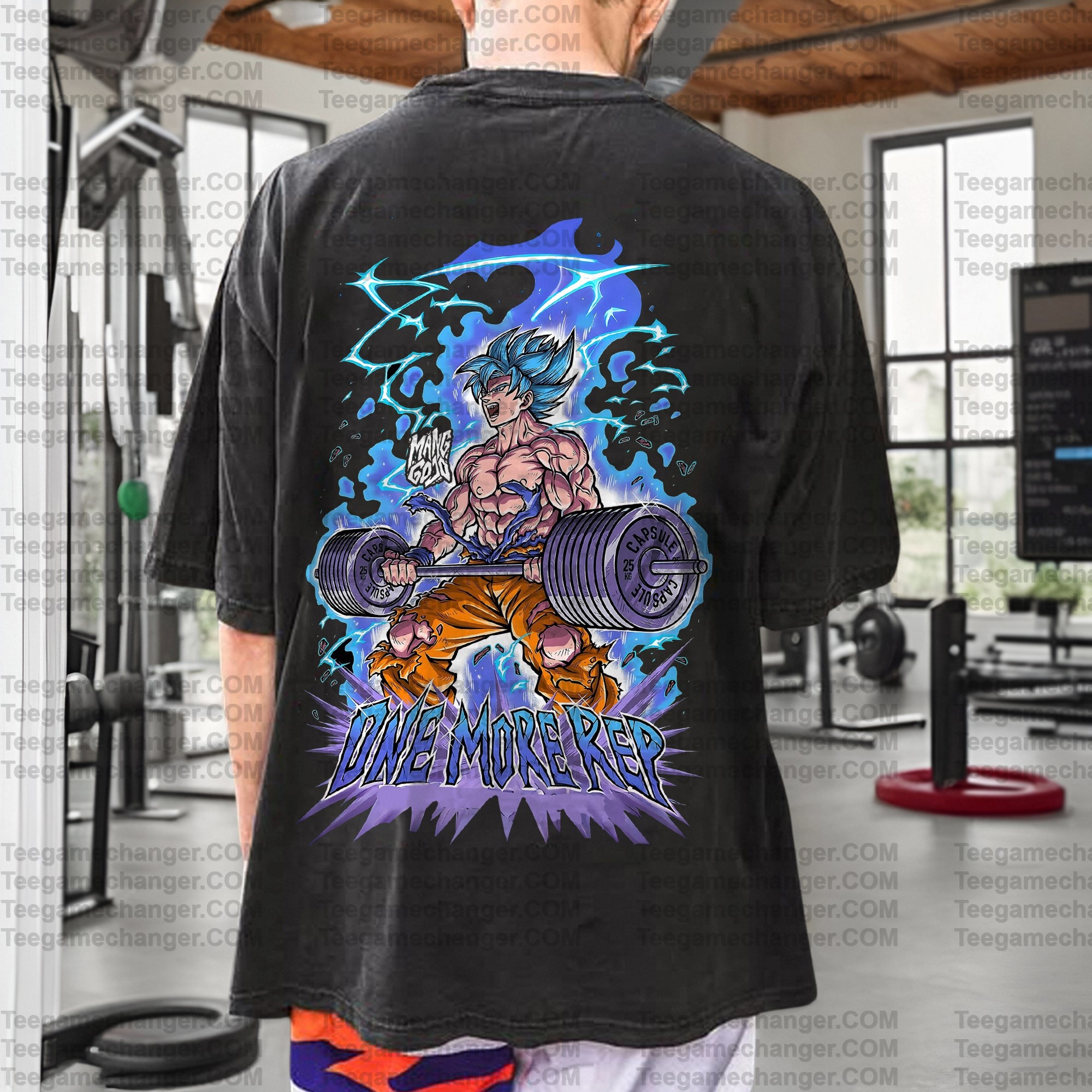 Vintage 3D Direct Inkjet Printed Washed Unisex T-Shirt