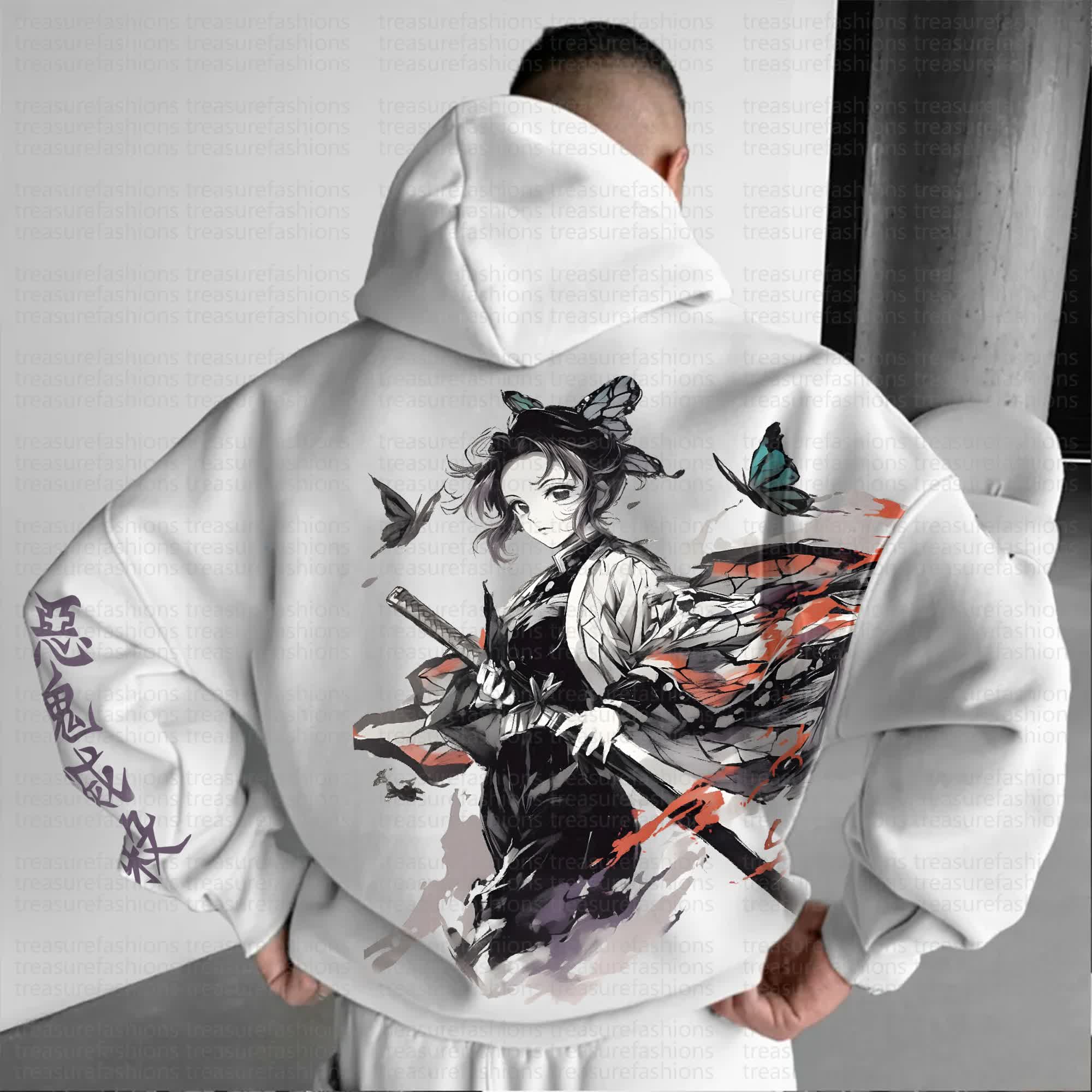 Unisex Anime Graphic Streetwear Vintage Hoodie丨Demon Slayer