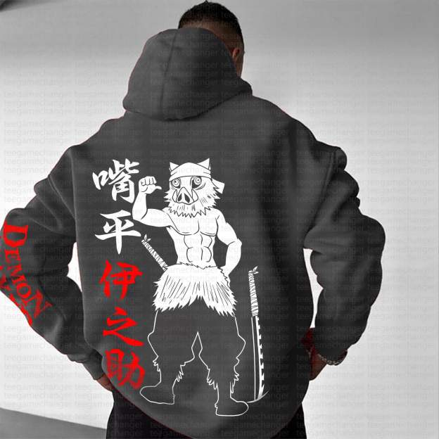 Unisex Anime Graphic Streetwear Vintage Hoodie丨Demon Slayer