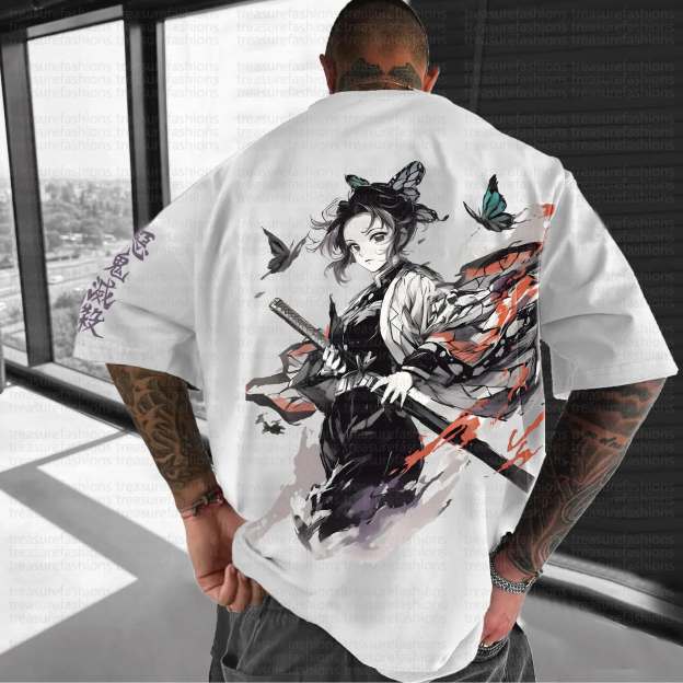 Unisex Anime Inspired Vintage T-Shirt | Demon Slayer