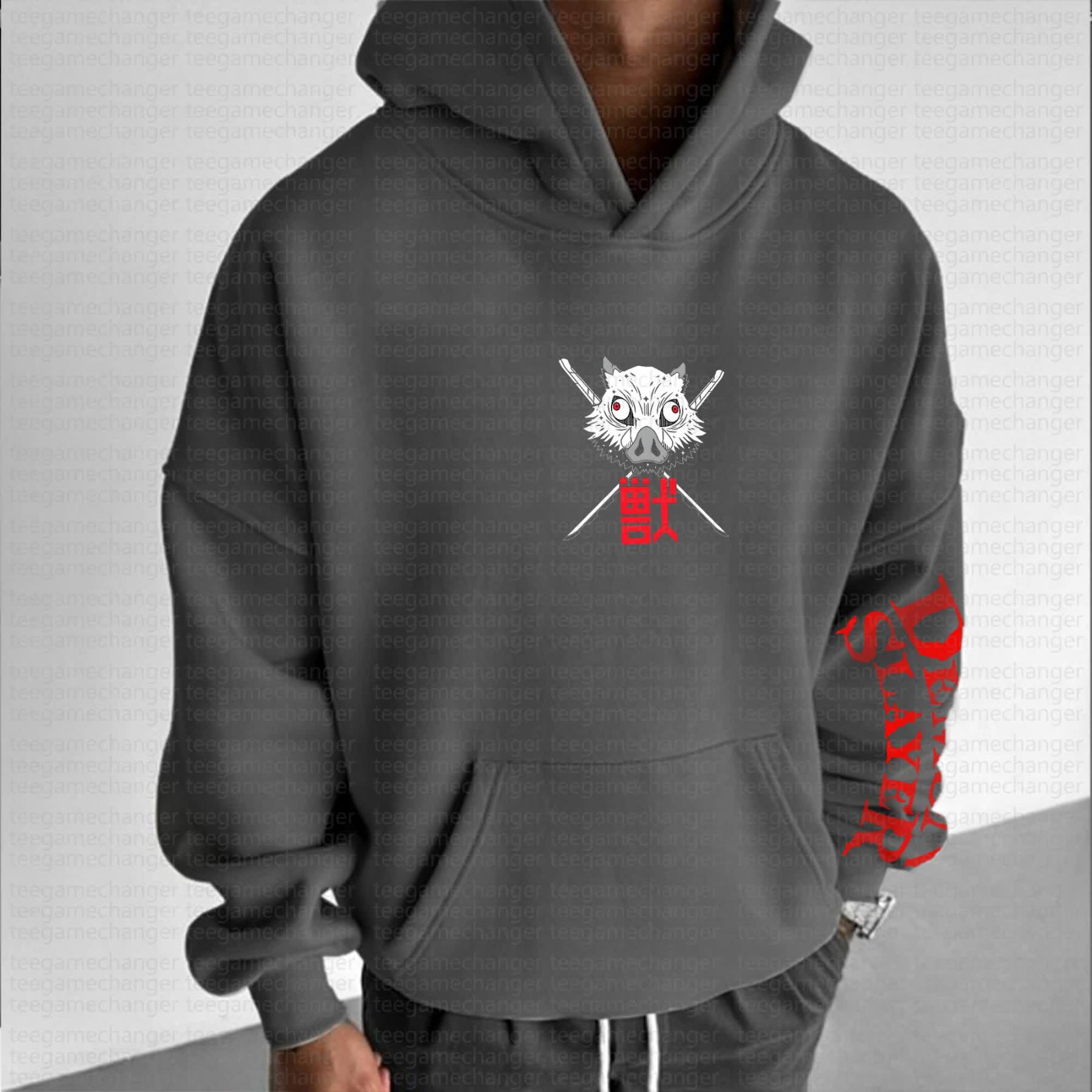 Unisex Anime Graphic Streetwear Vintage Hoodie丨Demon Slayer