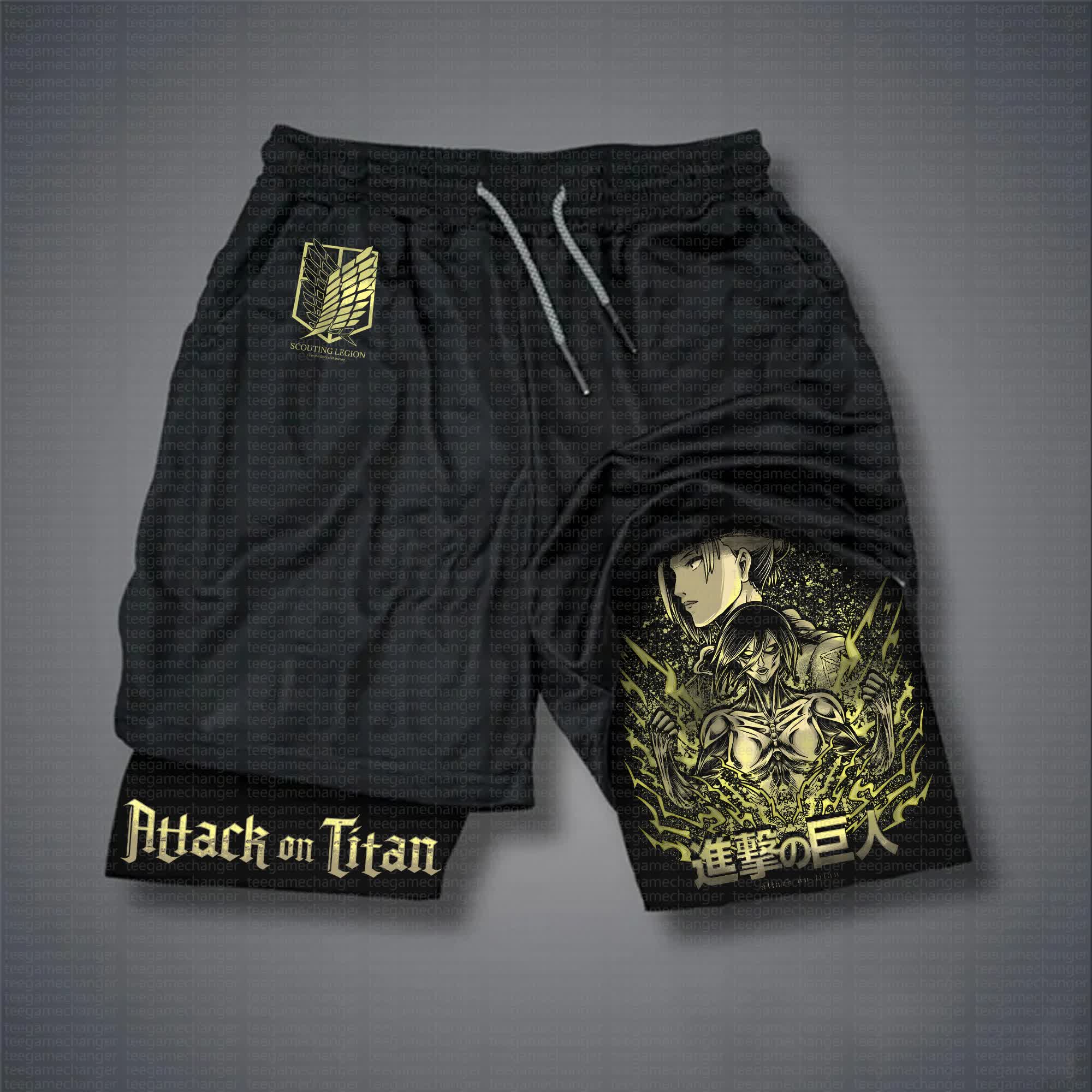 Unisex  “AOT” Casual Anime Streetwear Shorts