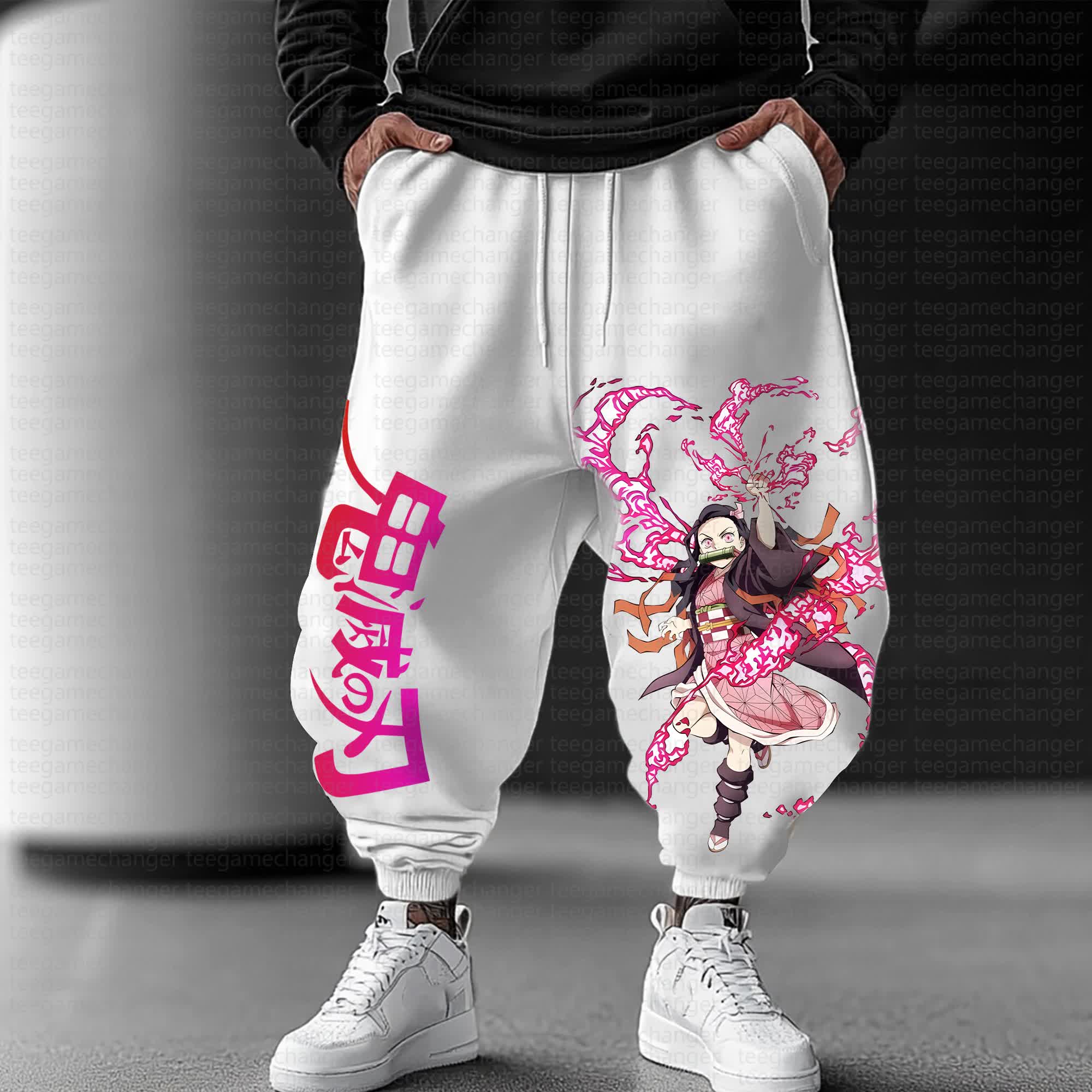 Unisex Anime Inspired Vintage Pants丨Demon Slayer X Pokémon