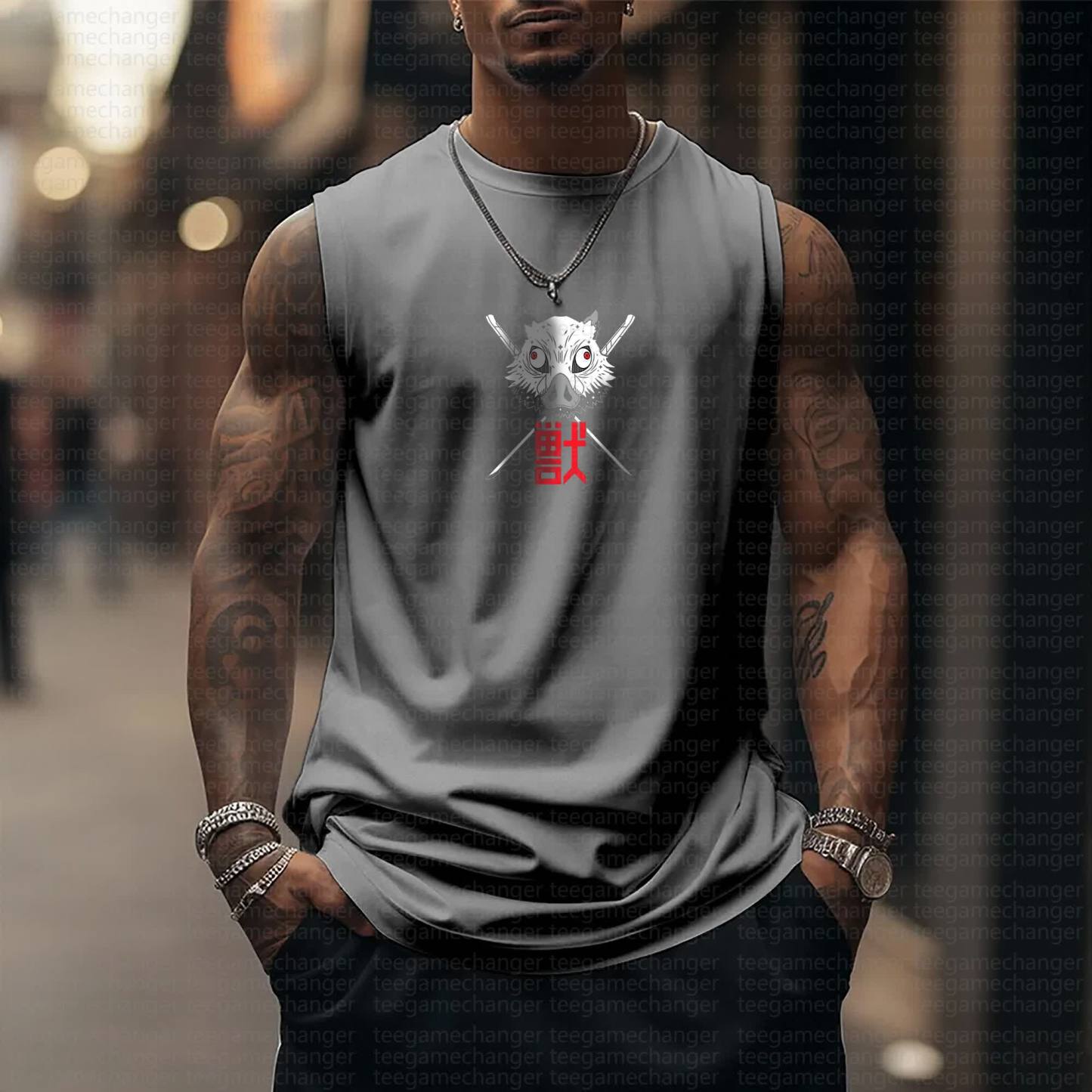 Unisex  “Demon Slayer” Casual Anime  Tank Top