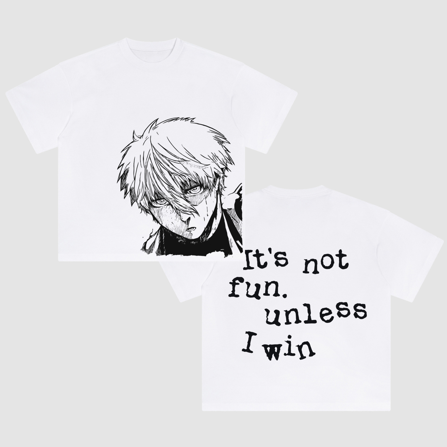 Unisex Anime Fit Washed T-Shirt