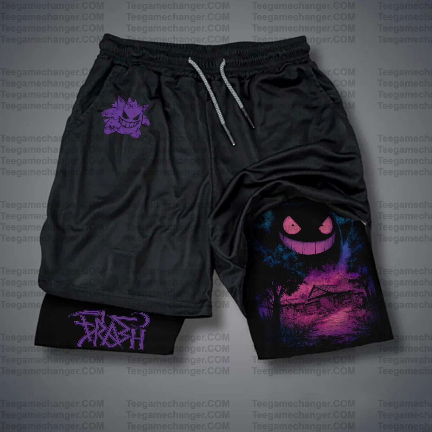 Unisex Casual Anime Streetwear Shorts 丨Demon Slayer X Pokémon