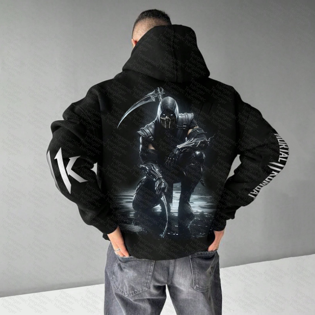 Unisex “MK”  Graphic Streetwear Vintage Hoodie