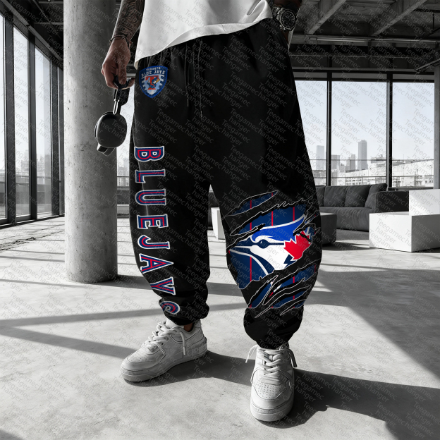 Unisex "Toronto Blue Jays" Casual  Streetwear  Plush Pants 