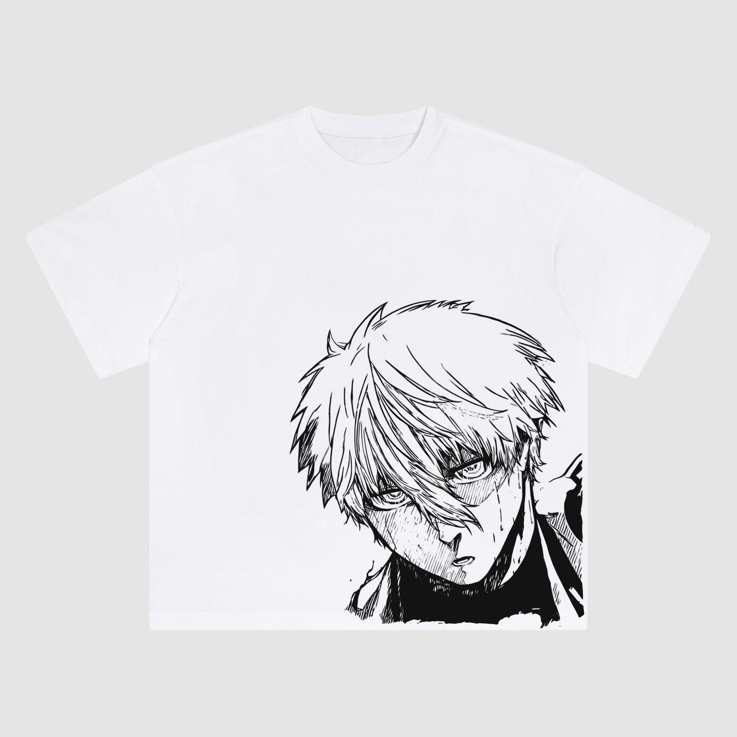Unisex Anime Fit Washed T-Shirt