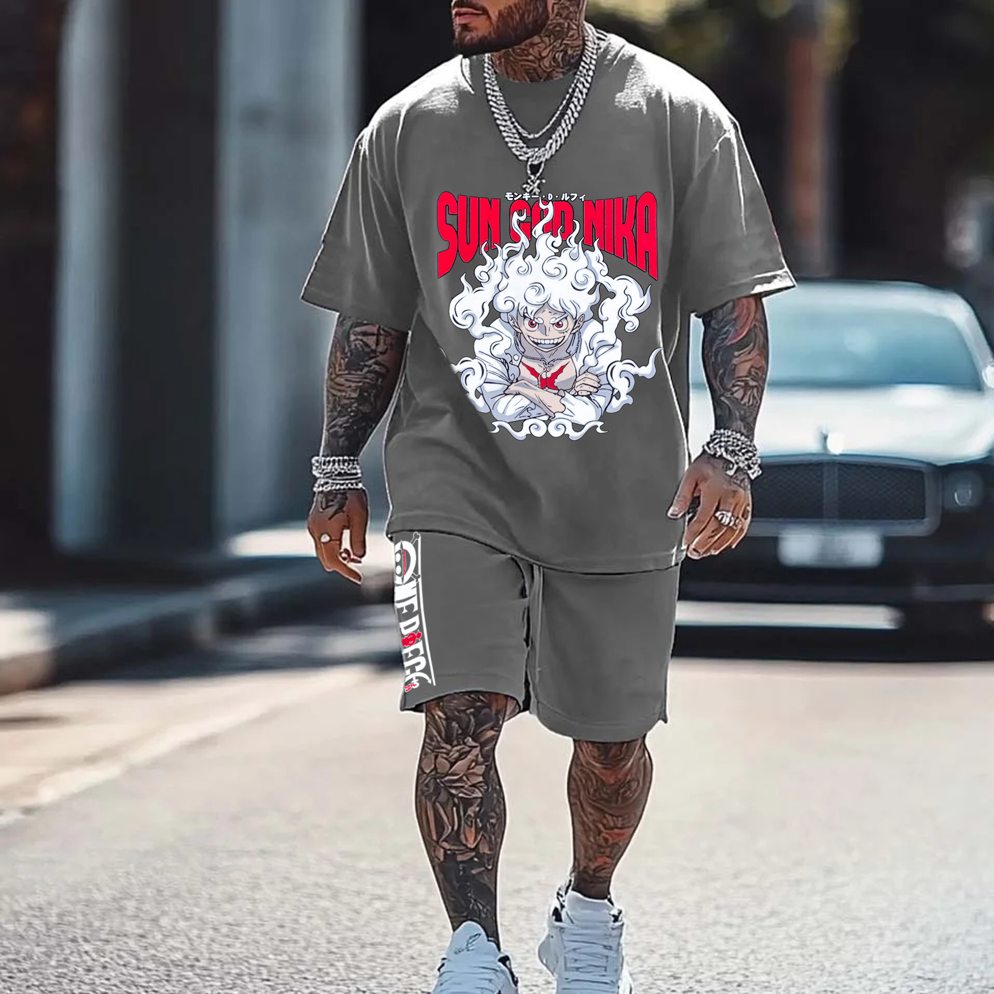 Unisex Fit Vintage Short Suit丨One Piece