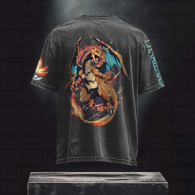 Unisex Anime Inspired Vintage T-Shirt丨Pokémon