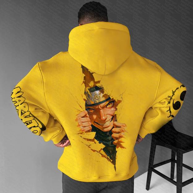 Unisex “NARUTO” Anime Graphic Streetwear Vintage Hoodie