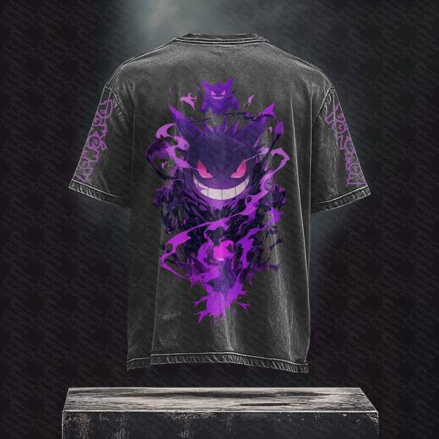 Unisex Anime Inspired Vintage T-Shirt丨 Pokémon