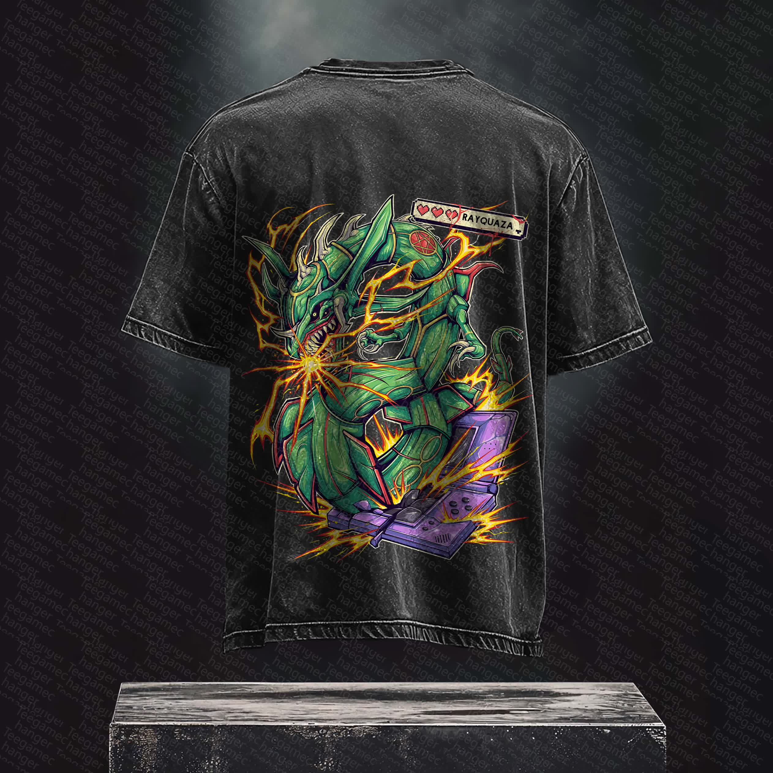 Unisex Anime Inspired Vintage Washed T-Shirt丨 Pokémon