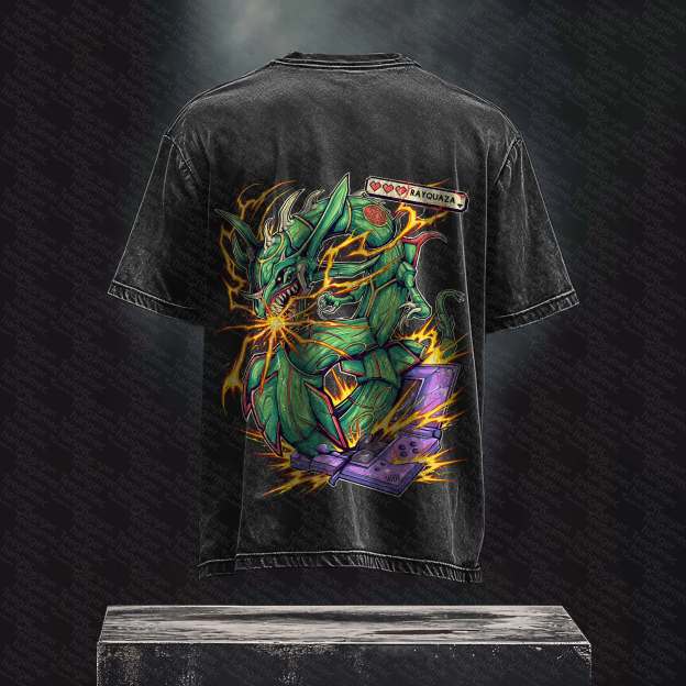 Unisex Anime Inspired Vintage Washed T-Shirt丨 Pokémon