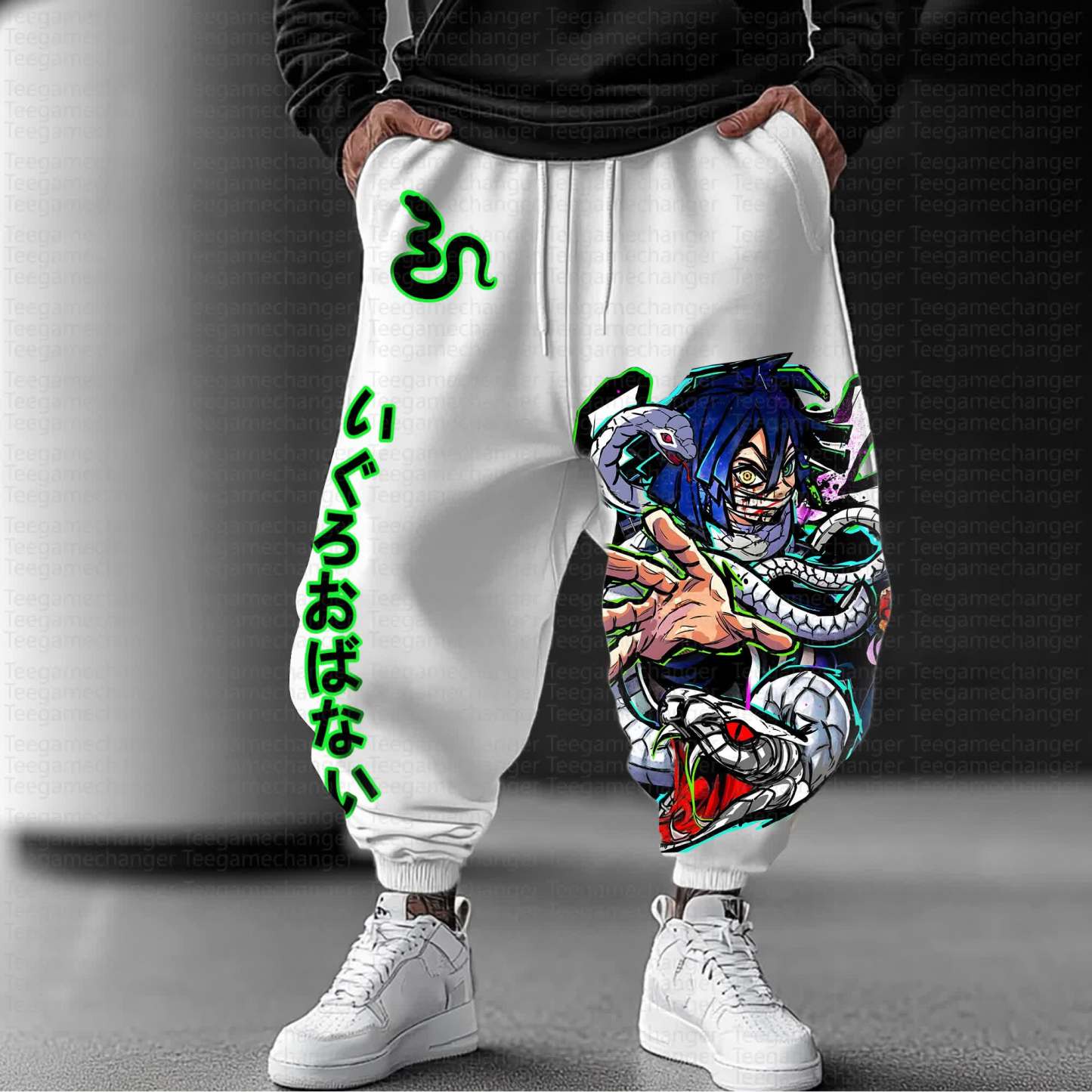 Unisex Anime Inspired Vintage Pants丨Demon Slayer X Pokémon
