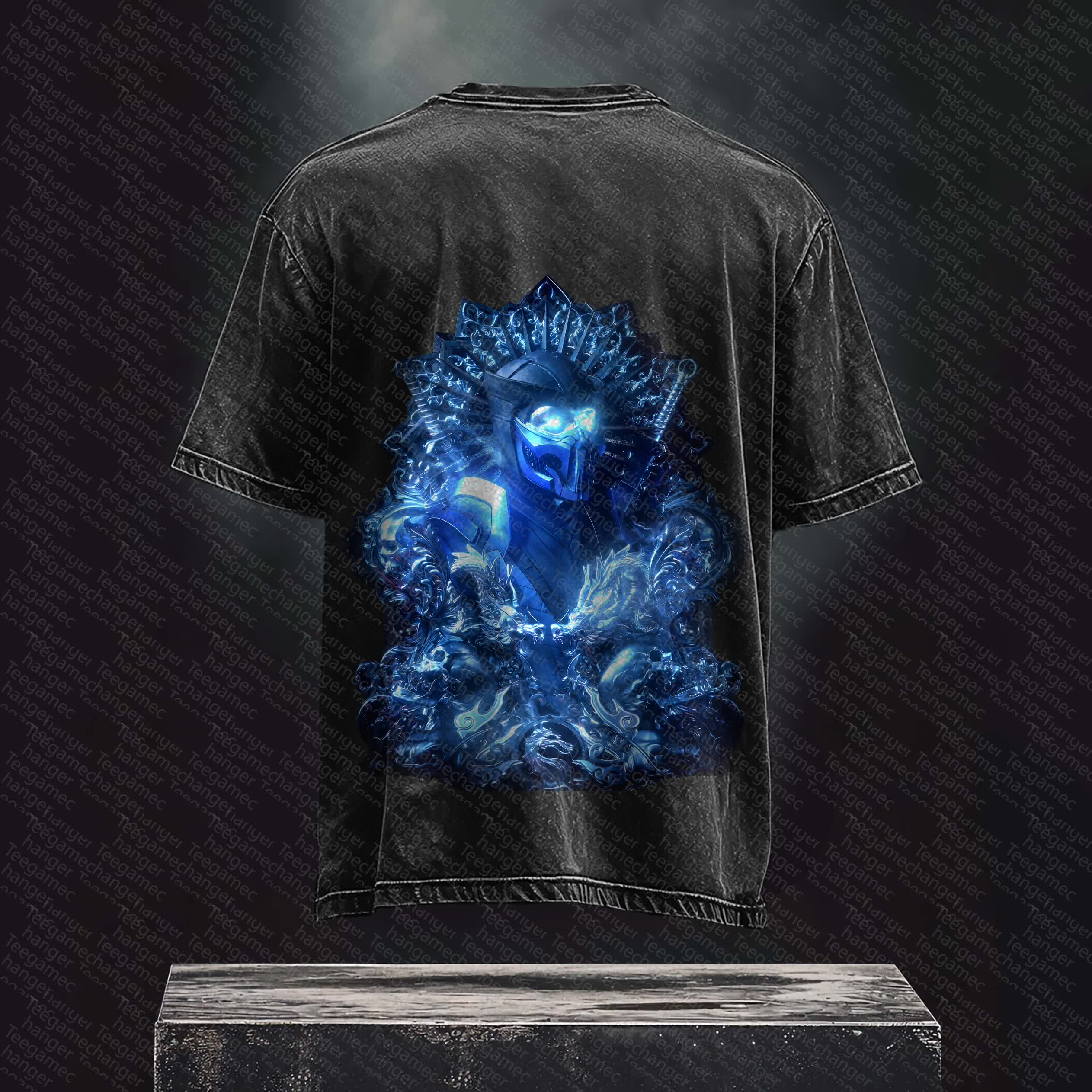 Unisex  Inspired Vintage Washed T-Shirt丨 Mortal Kombat