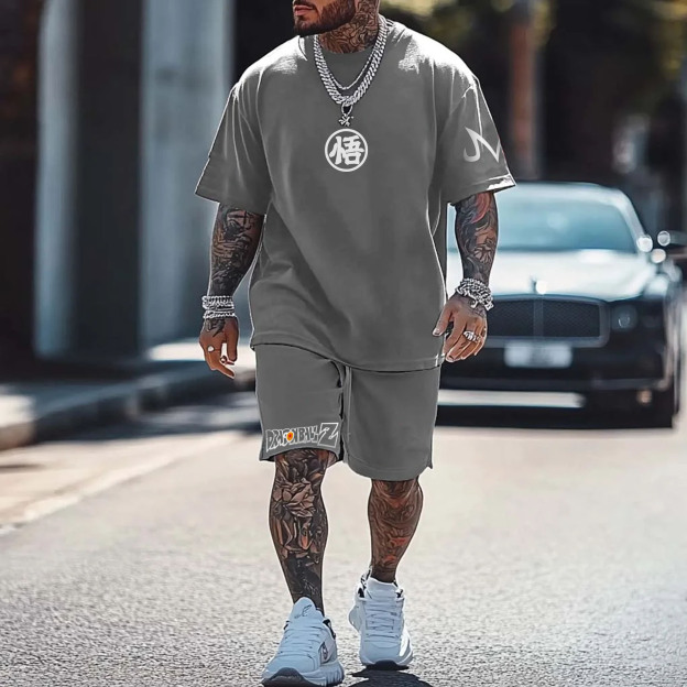 Unisex Fit Vintage Short Suit丨Dragon Ball