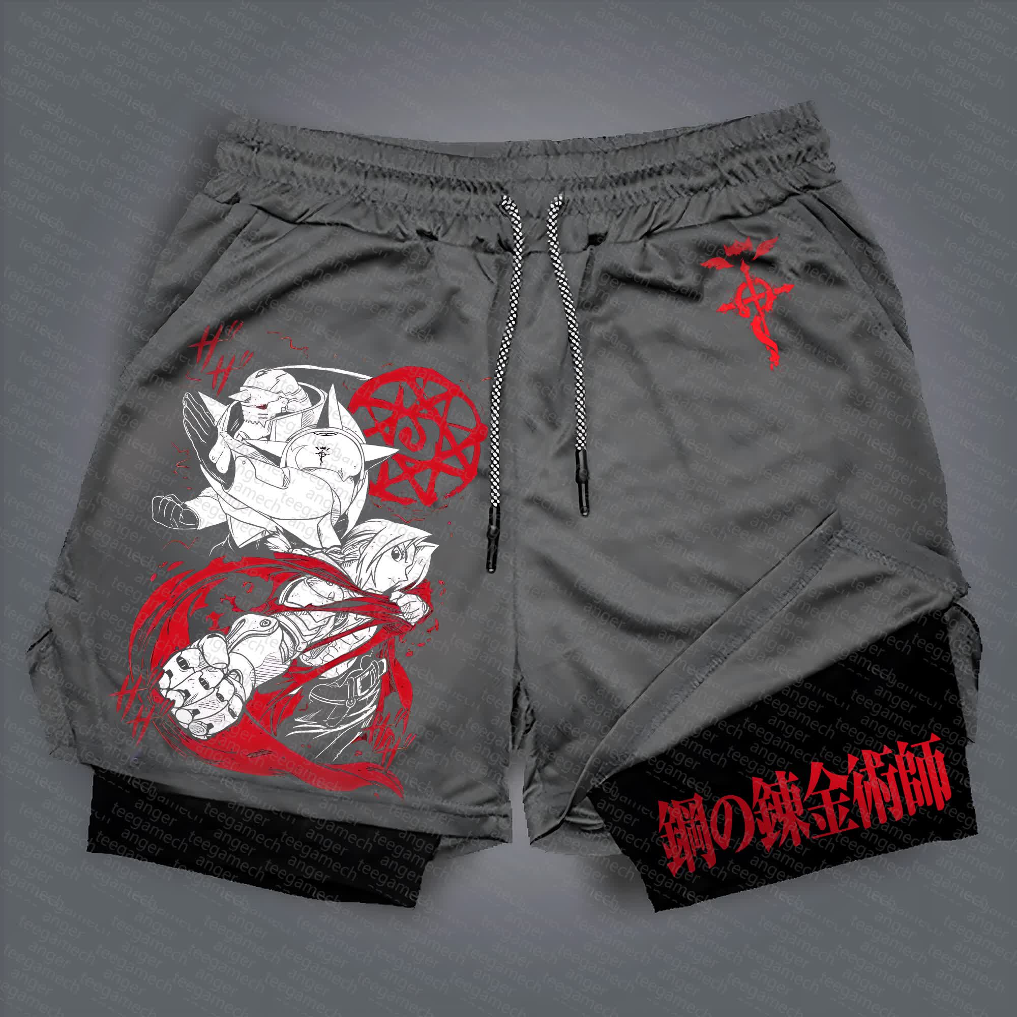Unisex  “Fullmetal Alchemist” Casual Anime Streetwear Shorts