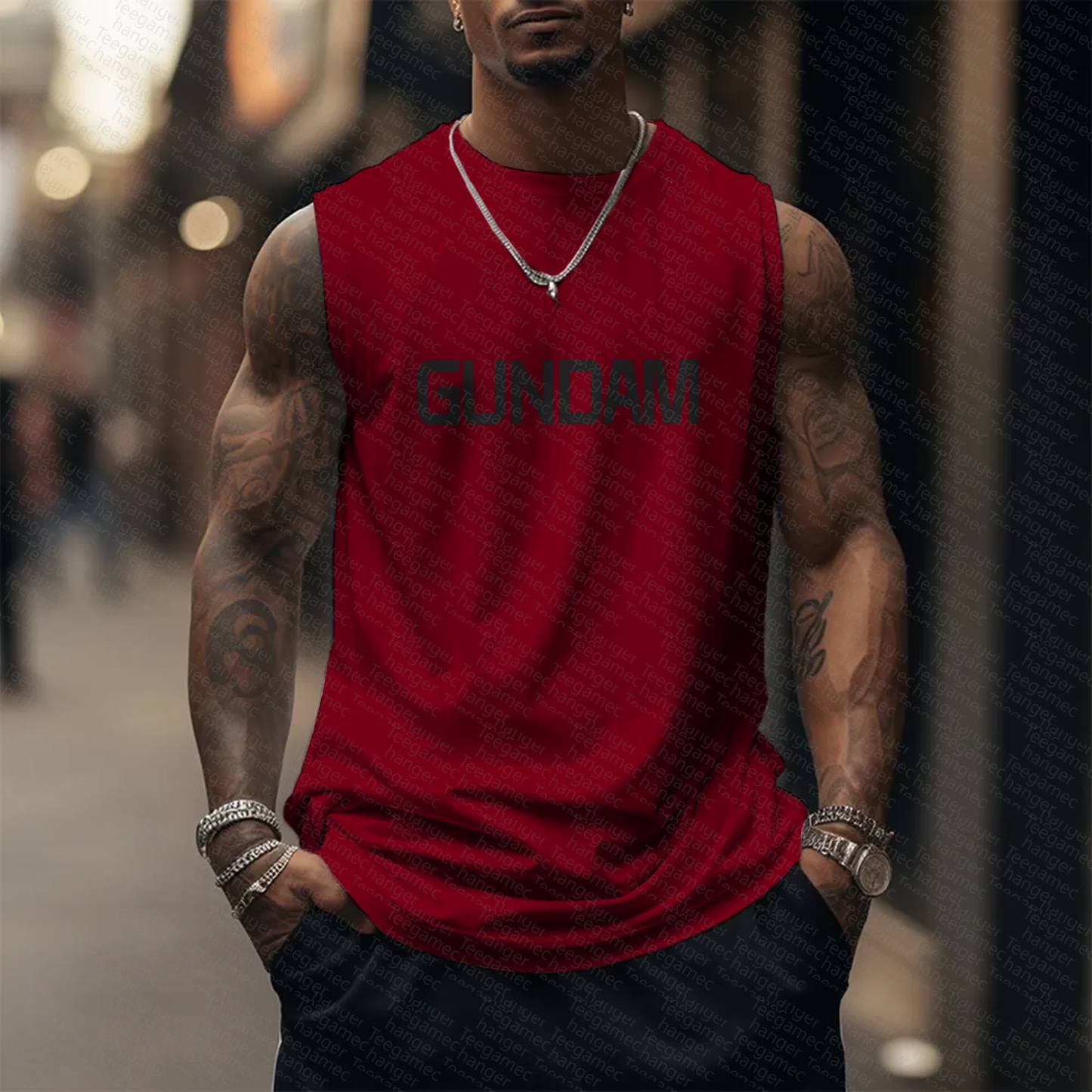 Unisex  “Gundam Series” Casual Anime  Tank Top