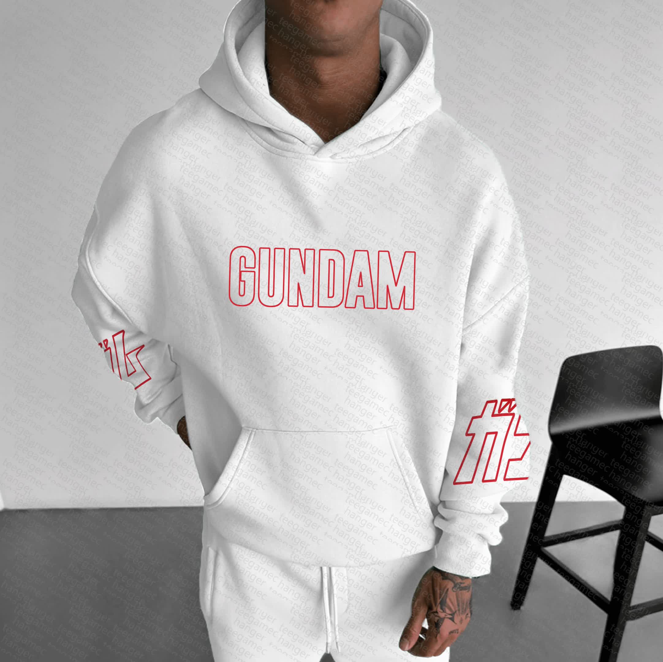 Unisex “Gundam Series” Anime Graphic Streetwear Vintage Hoodie