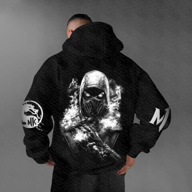 Unisex “Mortal Kombat”  Graphic Streetwear Vintage Hoodie