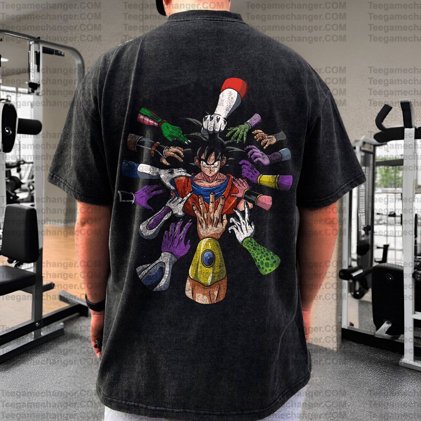 Vintage 3D Direct Inkjet Printed Washed Unisex T-Shirt