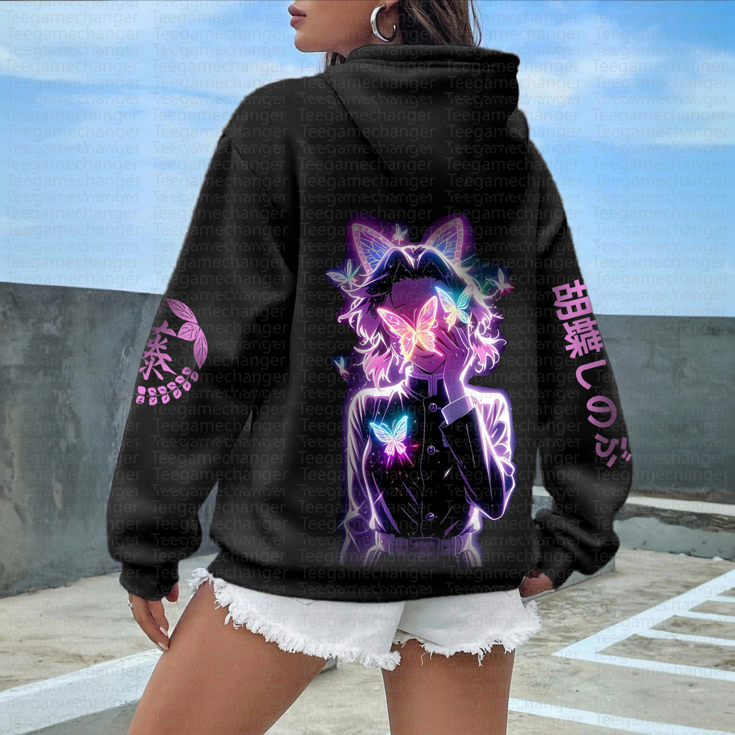 Unisex Anime Graphic Streetwear Vintage Hoodie丨Demon Slayer X Pokémon