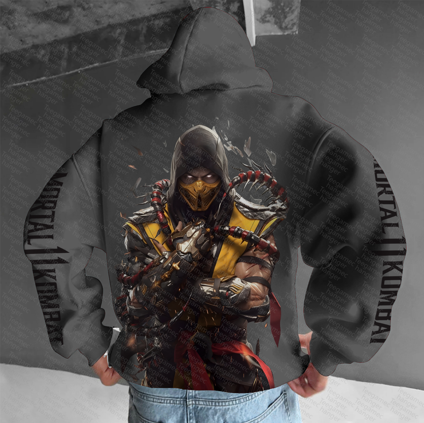 Unisex “Mortal Kombat” Anime Graphic Streetwear Vintage Hoodie