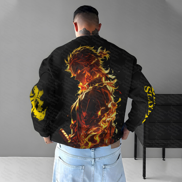 Unisex Anime Graphic Inspired Vintage Sweatshirt