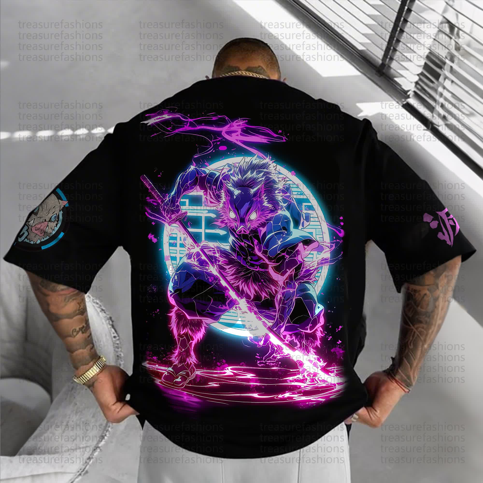 Unisex Anime Inspired Vintage T-Shirt丨Demon Slayer