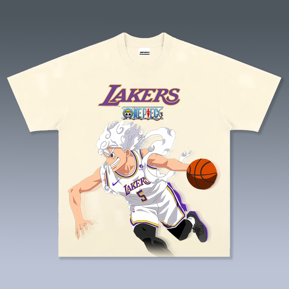 Vintage Tee丨 Lakers X One Piece