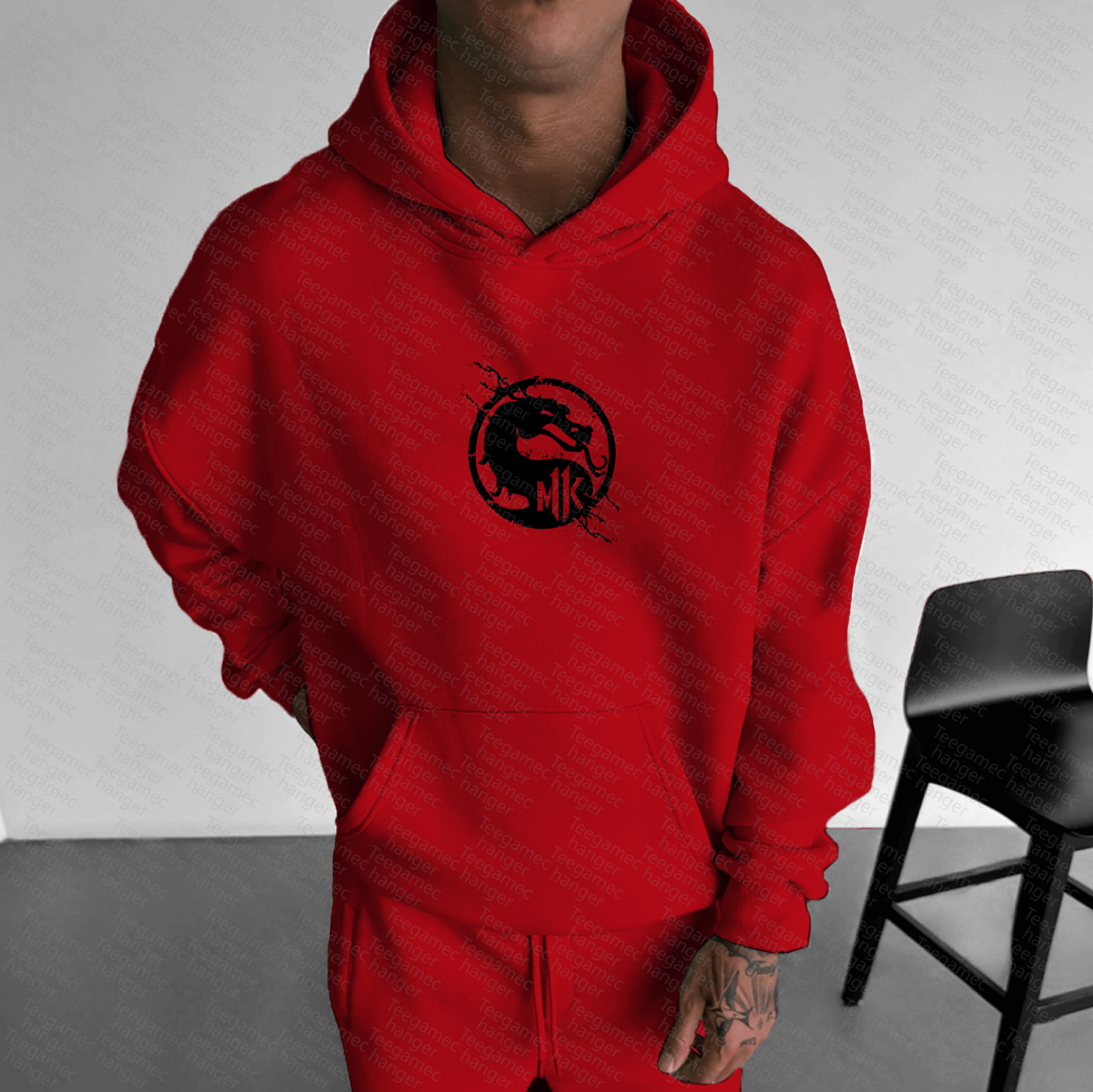 Unisex “MK”  Graphic Streetwear Vintage Hoodie