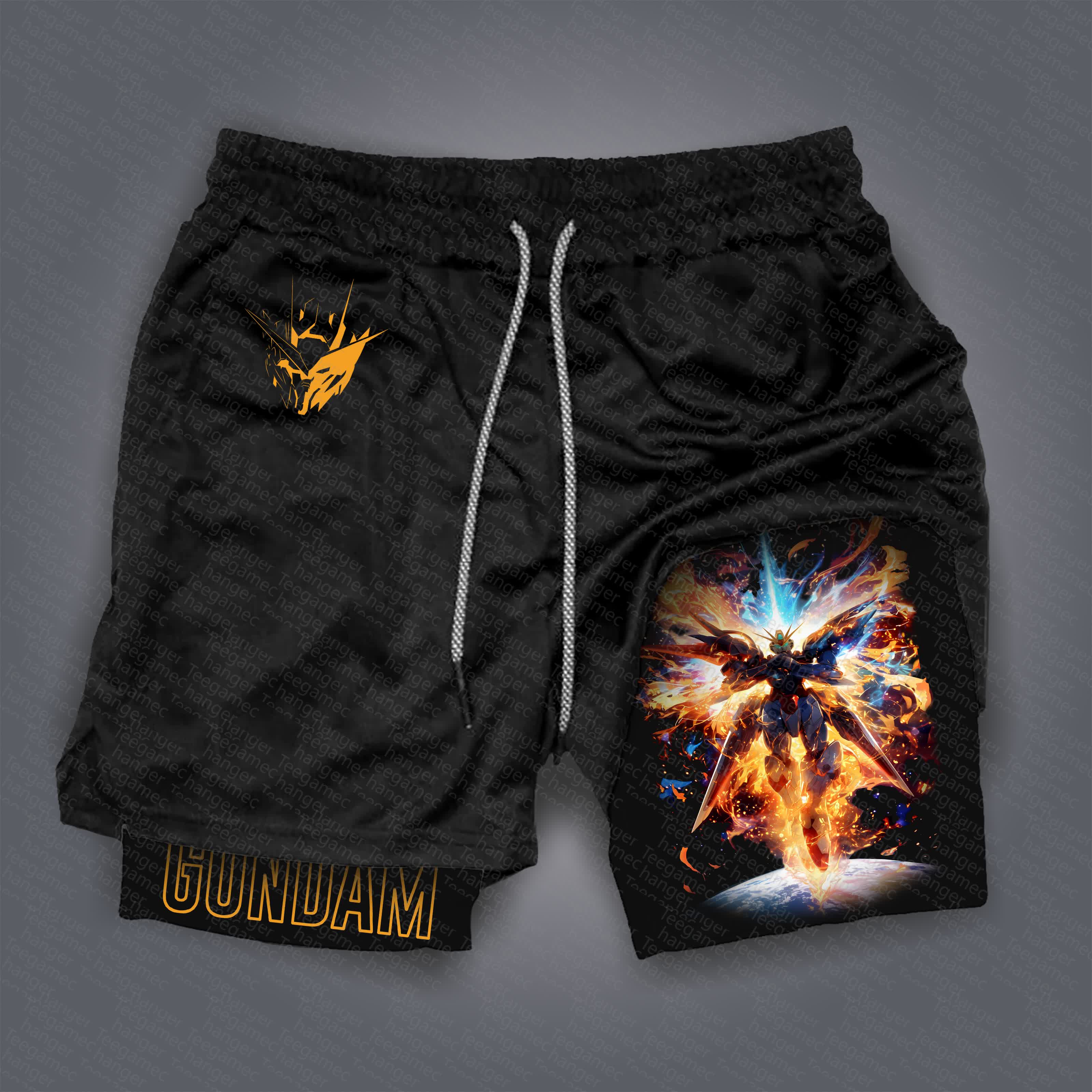 Unisex  “Gundam Series” Casual Anime Streetwear Shorts