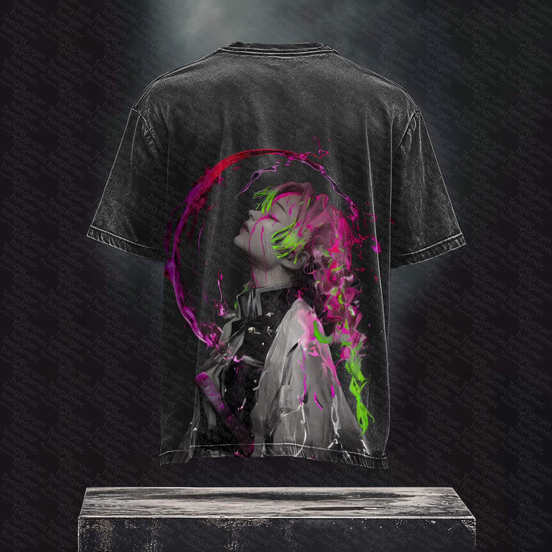 Unisex Anime Inspired Vintage T-Shirt丨 Demon Slayer